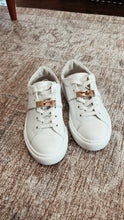 Load image into Gallery viewer, Hermes Day Sneaker - White / Rose Gold
