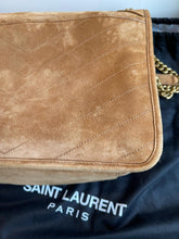 Load image into Gallery viewer, Saint Laurent Niki Bag - Medium Suede Gold Hardware
