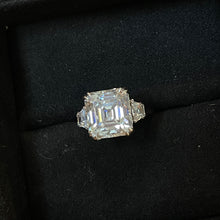 Load image into Gallery viewer, 5.15ct Asscher 3-Stone Engagement Ring
