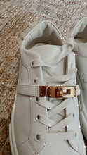 Load image into Gallery viewer, Hermes Day Sneaker - White / Rose Gold
