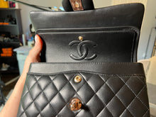 Load image into Gallery viewer, RARE Chanel Classic Flap Small - Black Lambskin, Rose Gold Hardware
