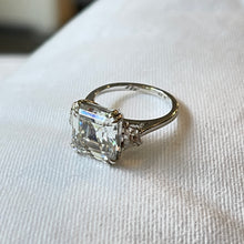 Load image into Gallery viewer, 5.15ct Asscher 3-Stone Engagement Ring
