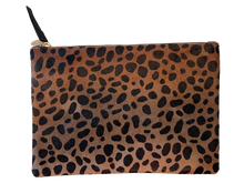 Load image into Gallery viewer, Clare V. Flat Clutch in Leopard Hair-On
