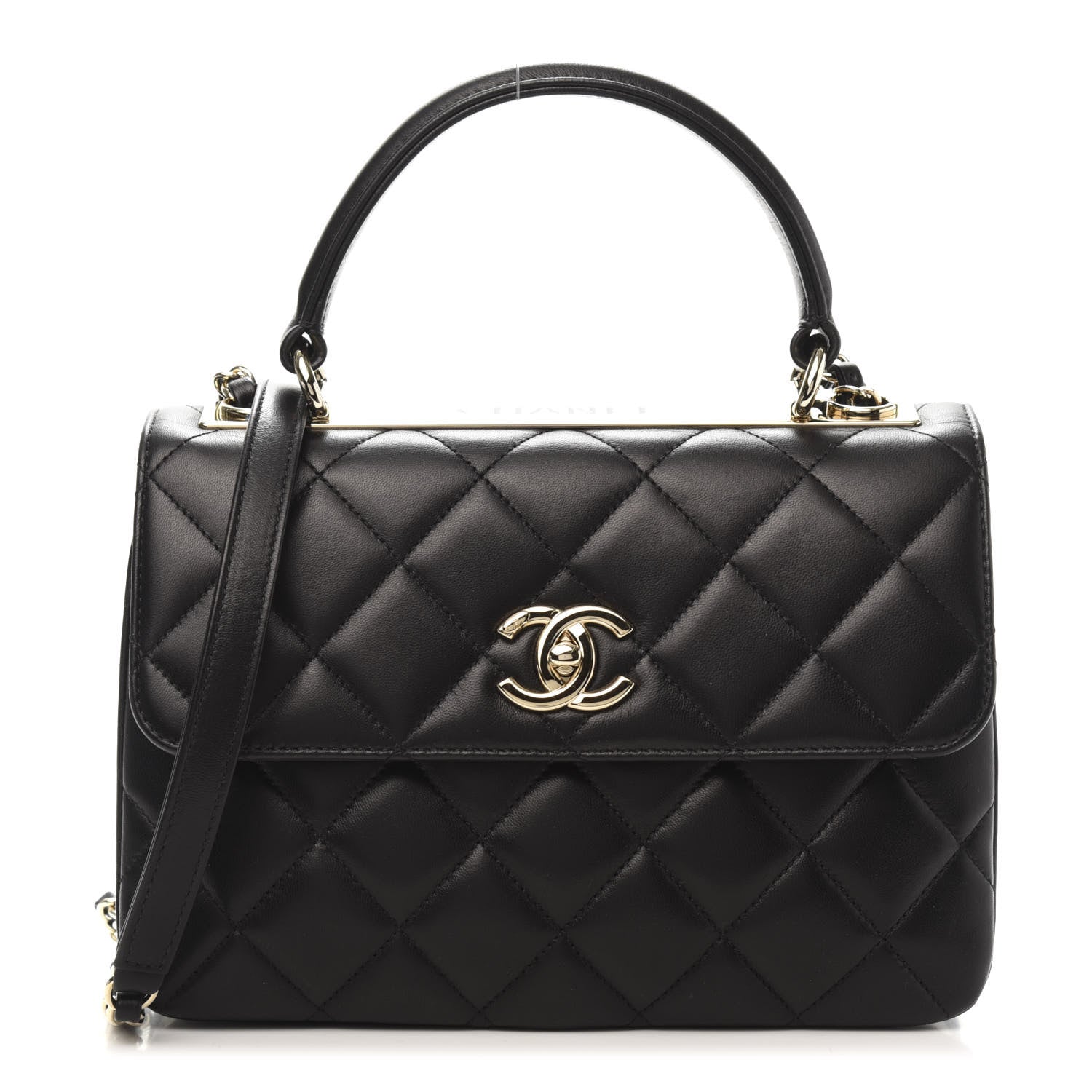 Chanel Trendy CC Small Quilted Black Lambskin Gold Hardware – Coco Approved  Studio