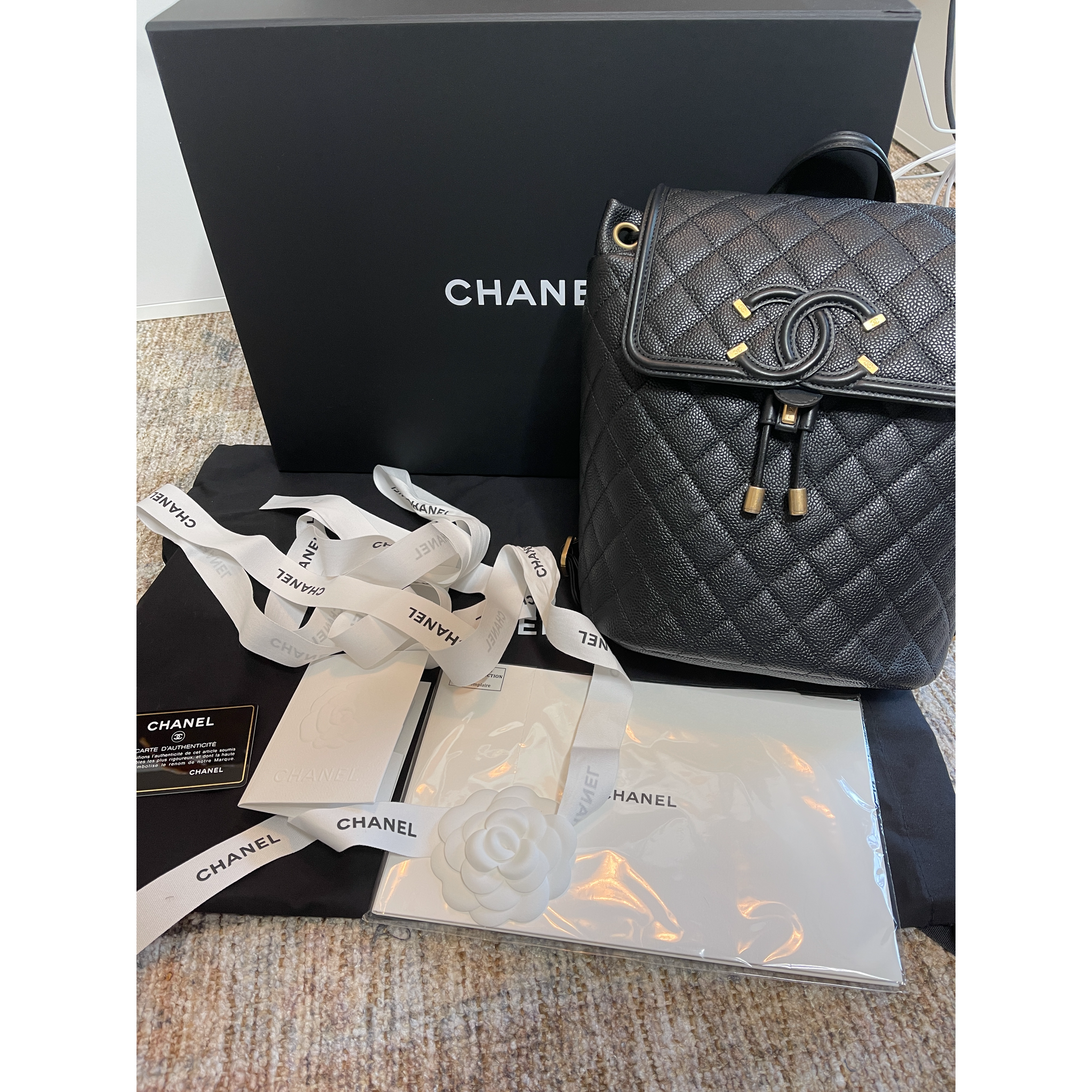 Chanel CC Filigree Backpack - Silver Backpacks, Handbags - CHA921749